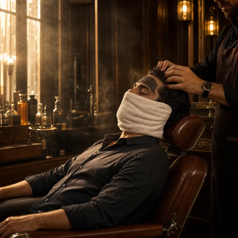 The Full Groom, ninety-minute cut, razor and mask service